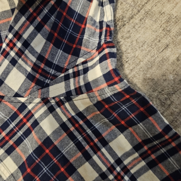 NWT Duluth Trading Co red, white and blue Free Swingin relaxed fit flannel 4xl - Picture 4 of 8